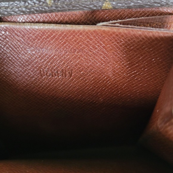 LOUIS VUITTON Retro Vintage Monogram Leather Wallet Brown Medium Trifold Elise - Picture 13 of 16